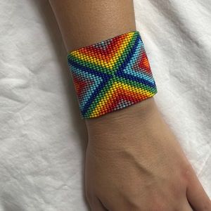 Rainbow beaded bracelet
